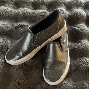 Metallic Slip-On Sneakers
